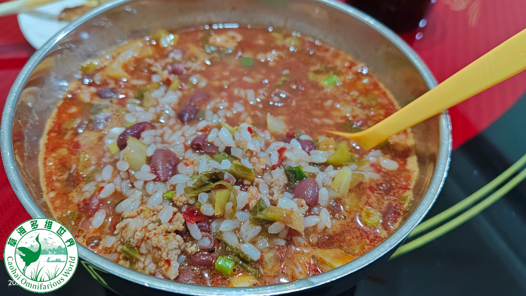 油红豆汤烫饭
